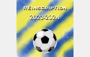 Réinscription saison 2023-2024
