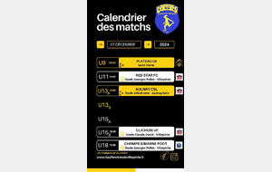 Programme du samedi 7 décembre 2024