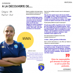 À la découverte de nos joueuses